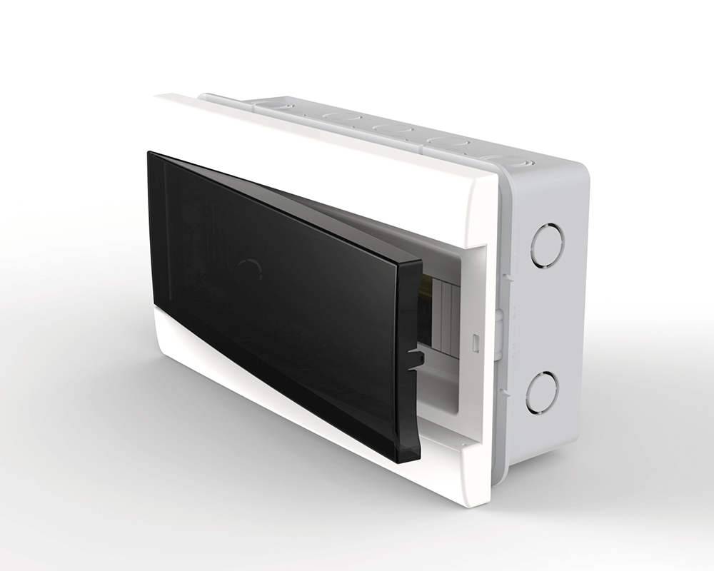 CAJA DE EMBUTIR P/8 MOD. DIN PTA FUME