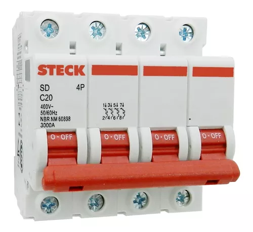 [SDZD64C20] TERMICA SERIE SDZD64 20A 4P CURVA C 6KA