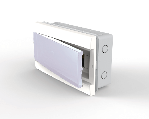 [4612] CAJA DE SOBREPONER P/ 12 MÓD. DIN PTA BLANCA