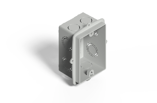 [02220PG] CAJA DE EMBUTIR RECTANGULAR C/OREJA PLASTICA