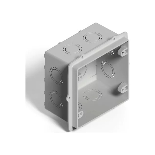 [02223PG] CAJA DE EMBUTIR CUADRADA 10X10 C/OREJA PLASTICA
