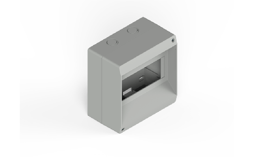 [045030B] CAJA EXT. TM 8 BOCAS S/TAPA - BLANCA