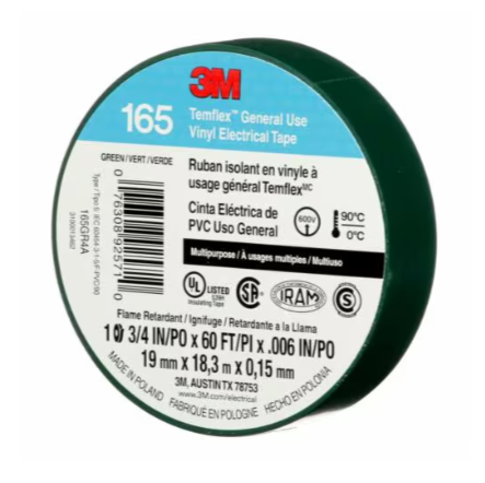 [TEMFLEX165VE] CINTA ELECTRICA TEMFLEX VERDE 19MMX18.3