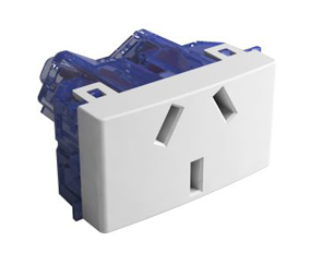 [45280TS] TOMACORRIENTE BIPOLAR CON TOMA DE TIERRA 10A – 250V~ BLANCO