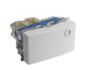 [45232TS] INTERRUPTOR UNIPOLAR MEDIANO (1 PUNTO)16AX - 250V~ BLANCO