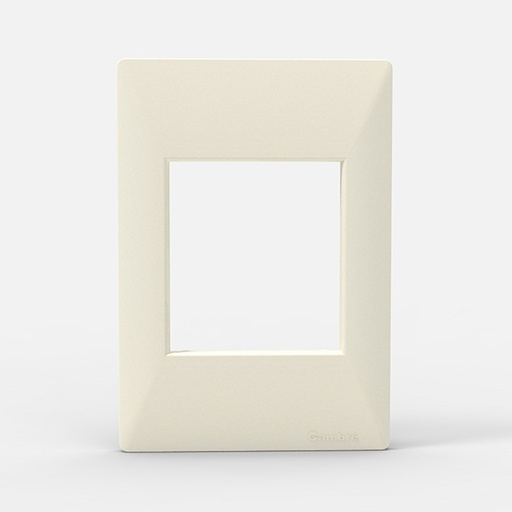 [4503C] TAPA 3 MODULOS SIGLO XXII BLANCA