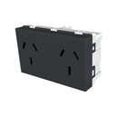 JELUZ(124)-TOMA DOBLE GRIS 2P+T-250V-10A.PLATINUM