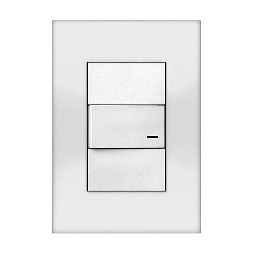 [45098/2] TAPA PLATINUM 5 X 10 CM. 3 MÓDULOS BLANCO