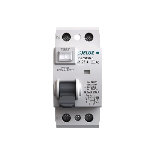 [225030AC] INTERRUPTOR DIFERENCIAL 2X25A 30MA AC