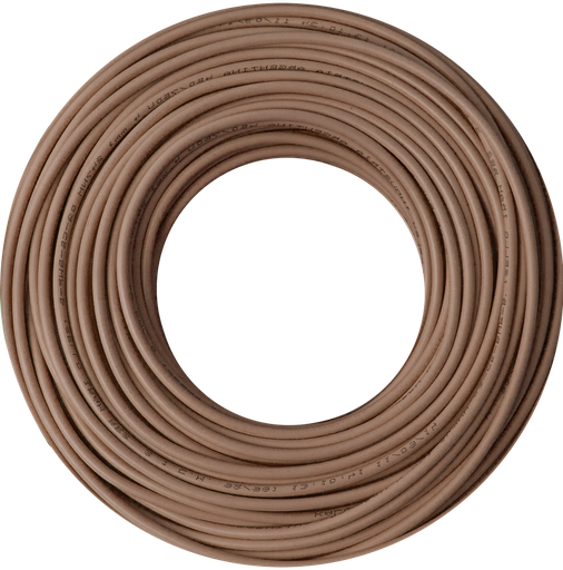 [604T] CABLE 1X6,00 MM NORMALIZADO X METRO MARRÓN