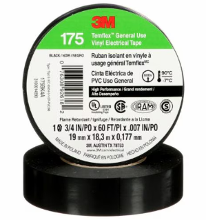 [TEMFLEX165NG] CINTA ELECTRICA TEMFLEX NEGRA 19MMX18,7